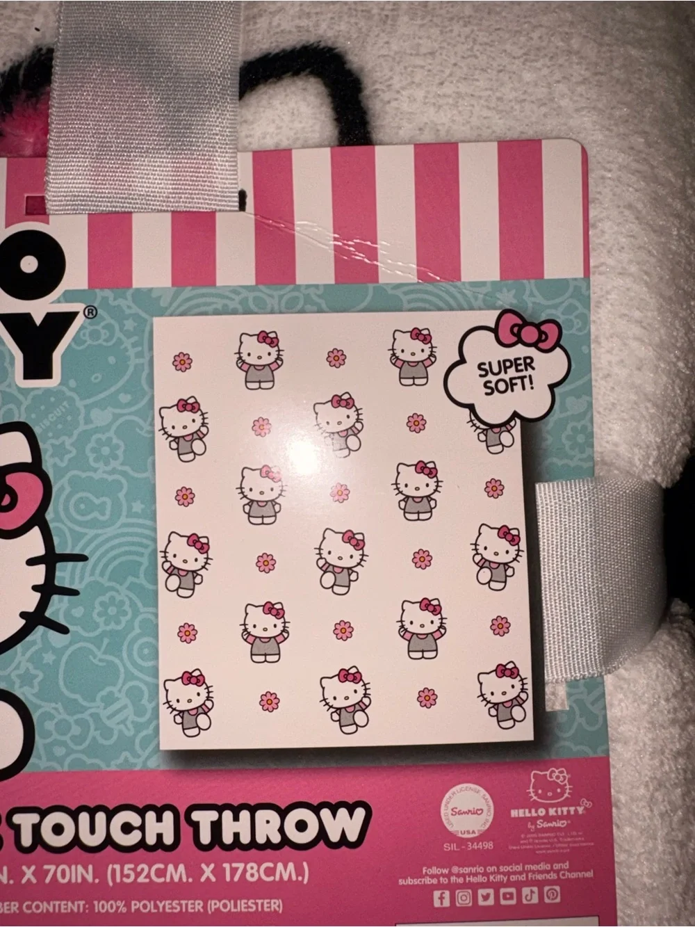 Hello Kitty Throw Blanket